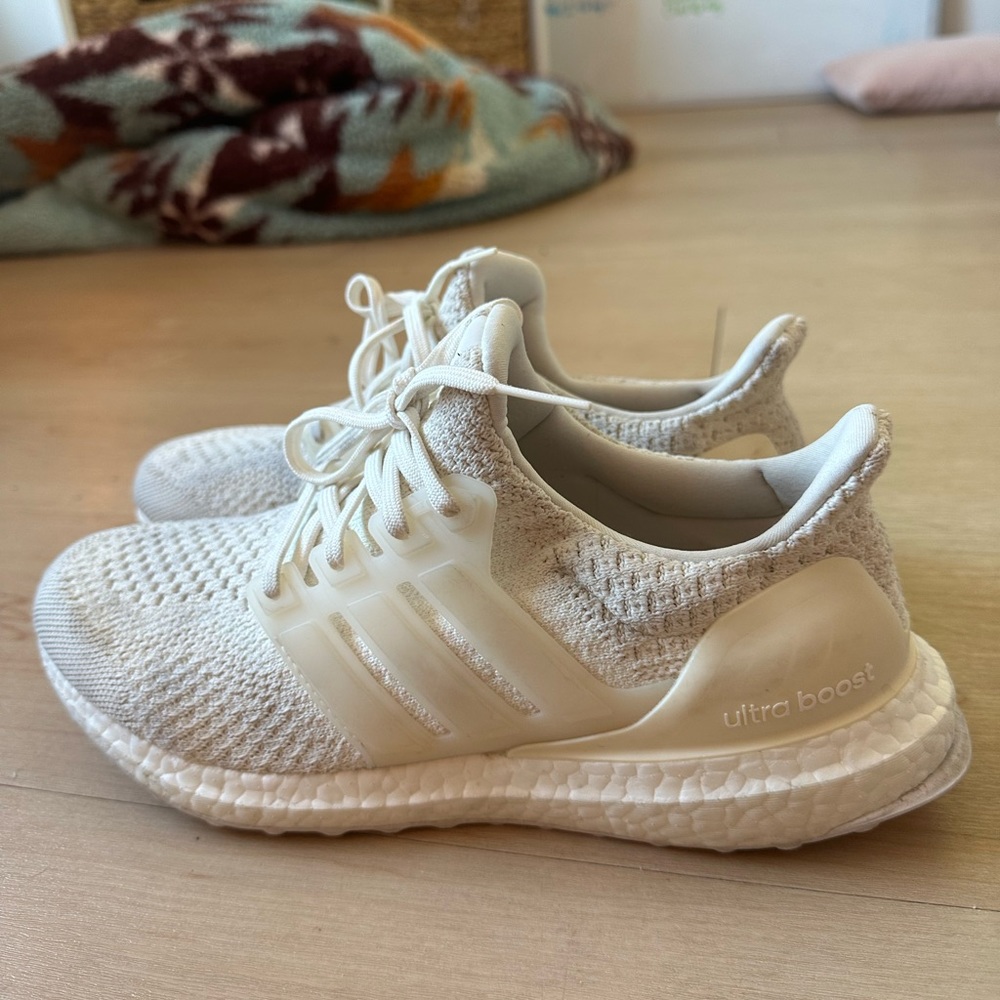 Adidas Ultraboosts Cream/White Womens size 9